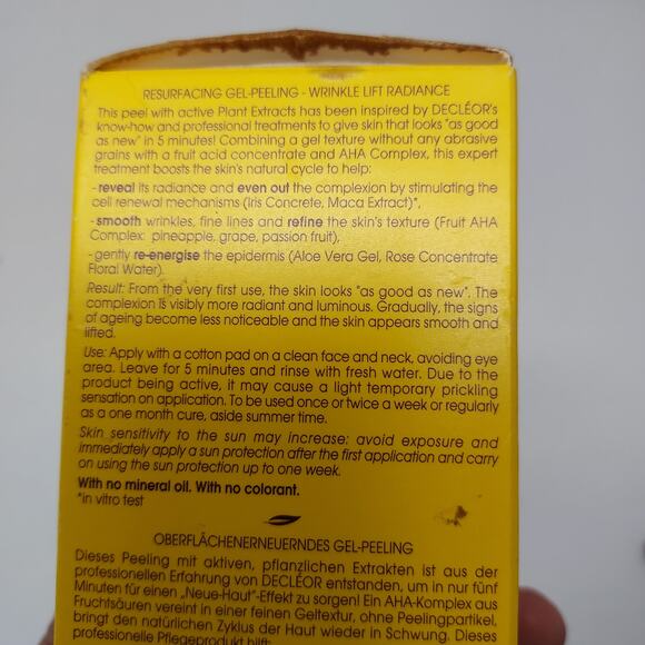 NEW Decleor Paris Gel Peeling Wrinkle Lift - Picture 5 of 6
